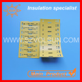 Etiquetas imprimibles amarillas del marcador de la poliolefina VW-1 para la identificación del cable / del alambre